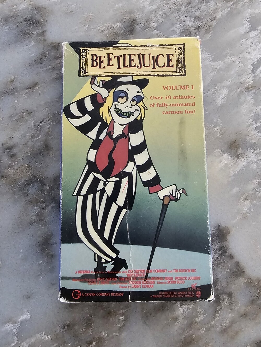 RARE Beetlejuice Animated Series Vol 1 VHS 1990 Warner Bros Cartoon Tim Burton